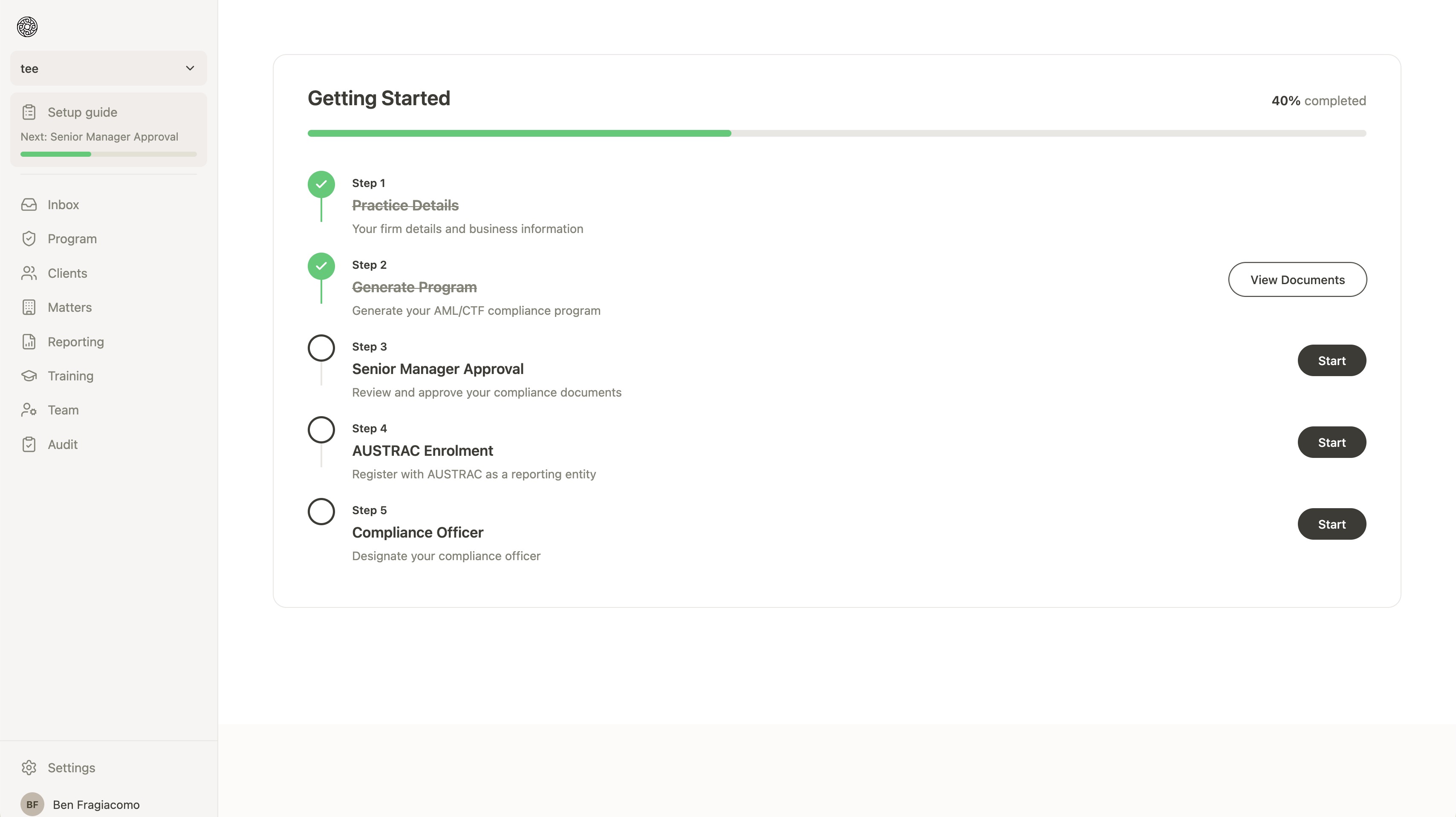 Cablewater dashboard